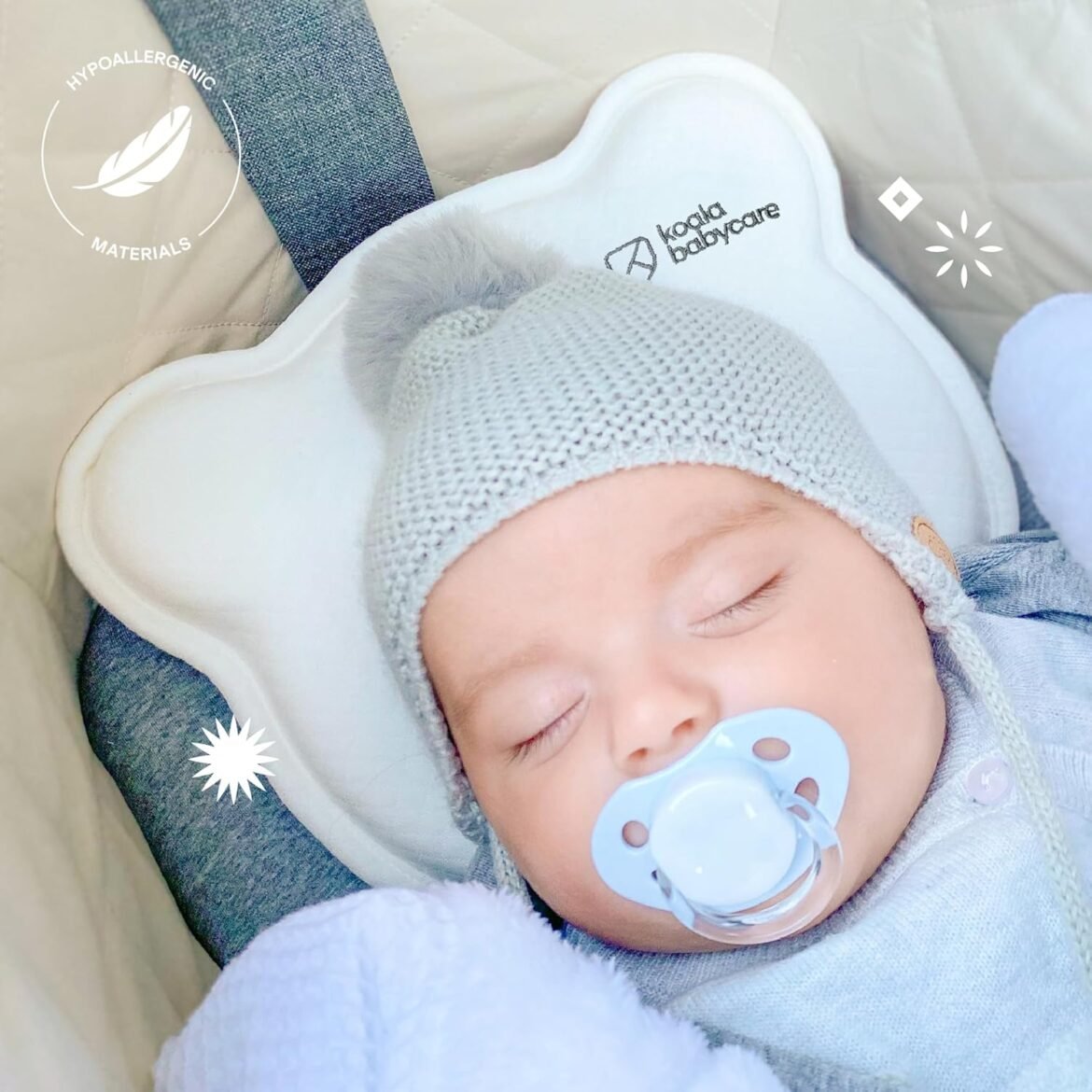 Almohada Koala Babycare: Prevención y Tratamiento de la Plagiocefalia en Bebés