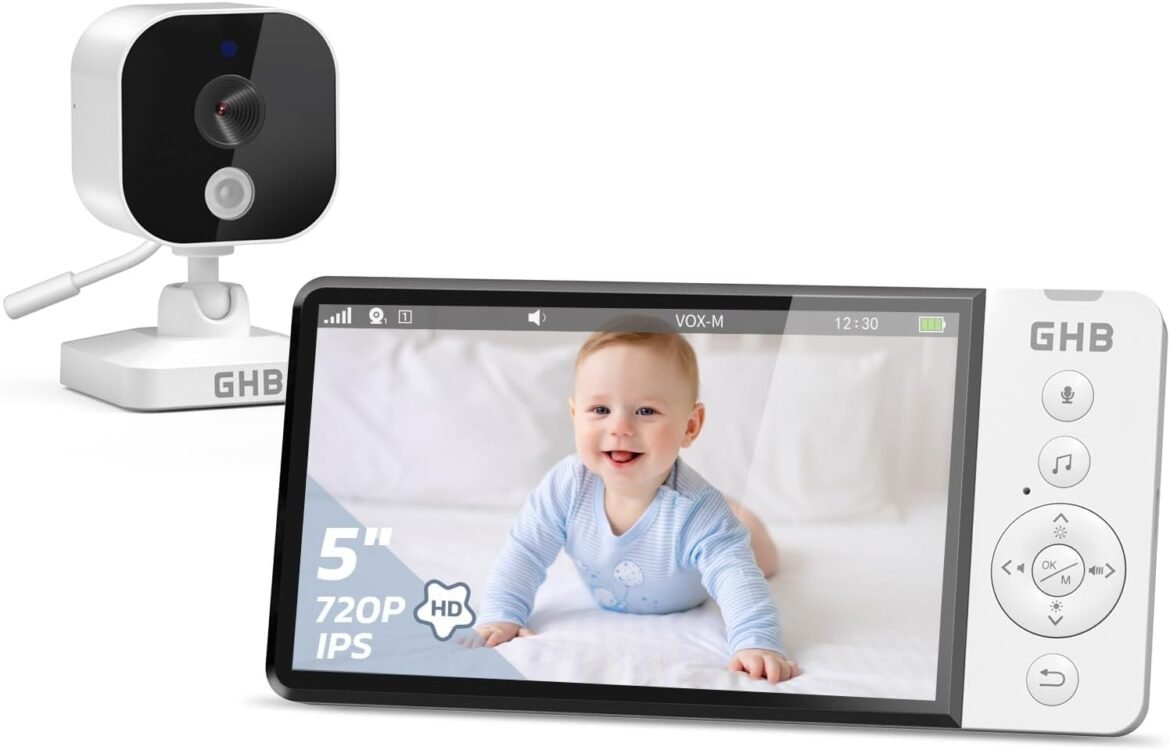 Cámara Vigilabebés GHB 5″ 720 P HD – Seguridad y tranquilidad para tu bebé