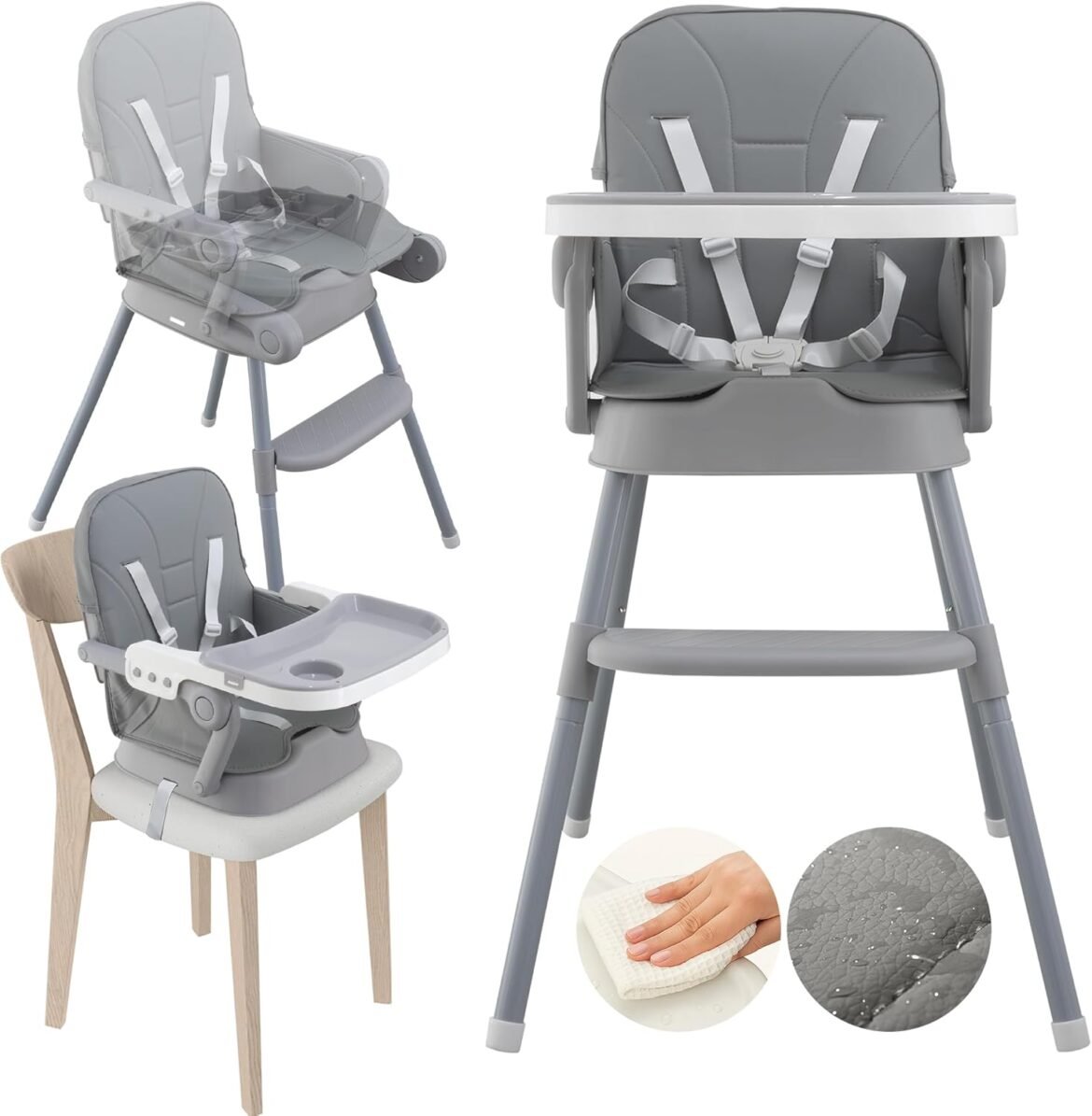 Baby Trona Evolutiva 3 en 1 ALMAR Gris: comodidad, diseño y sostenibilidad para cada etapa