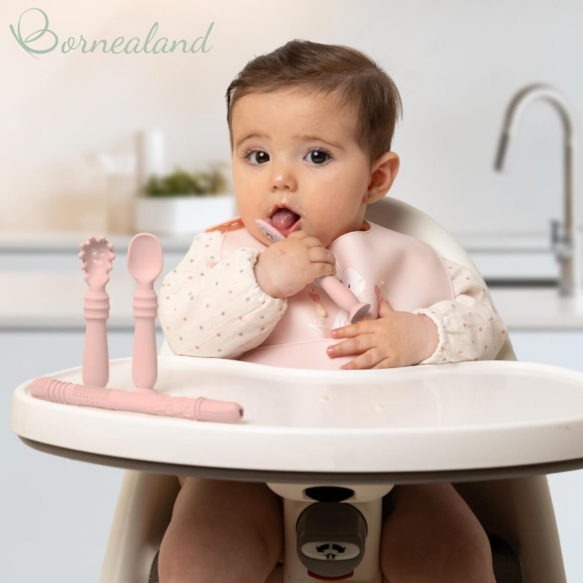 Set “Precucharas Bebe BLW” de Bornealand – Práctico, seguro y eco-friendly