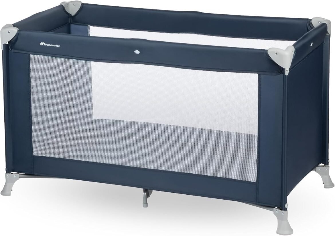 Bebeconfort Soft Dreams – Cuna de Viaje (60 × 120 cm), ligera, plegado compacto, ideal 0–3 años